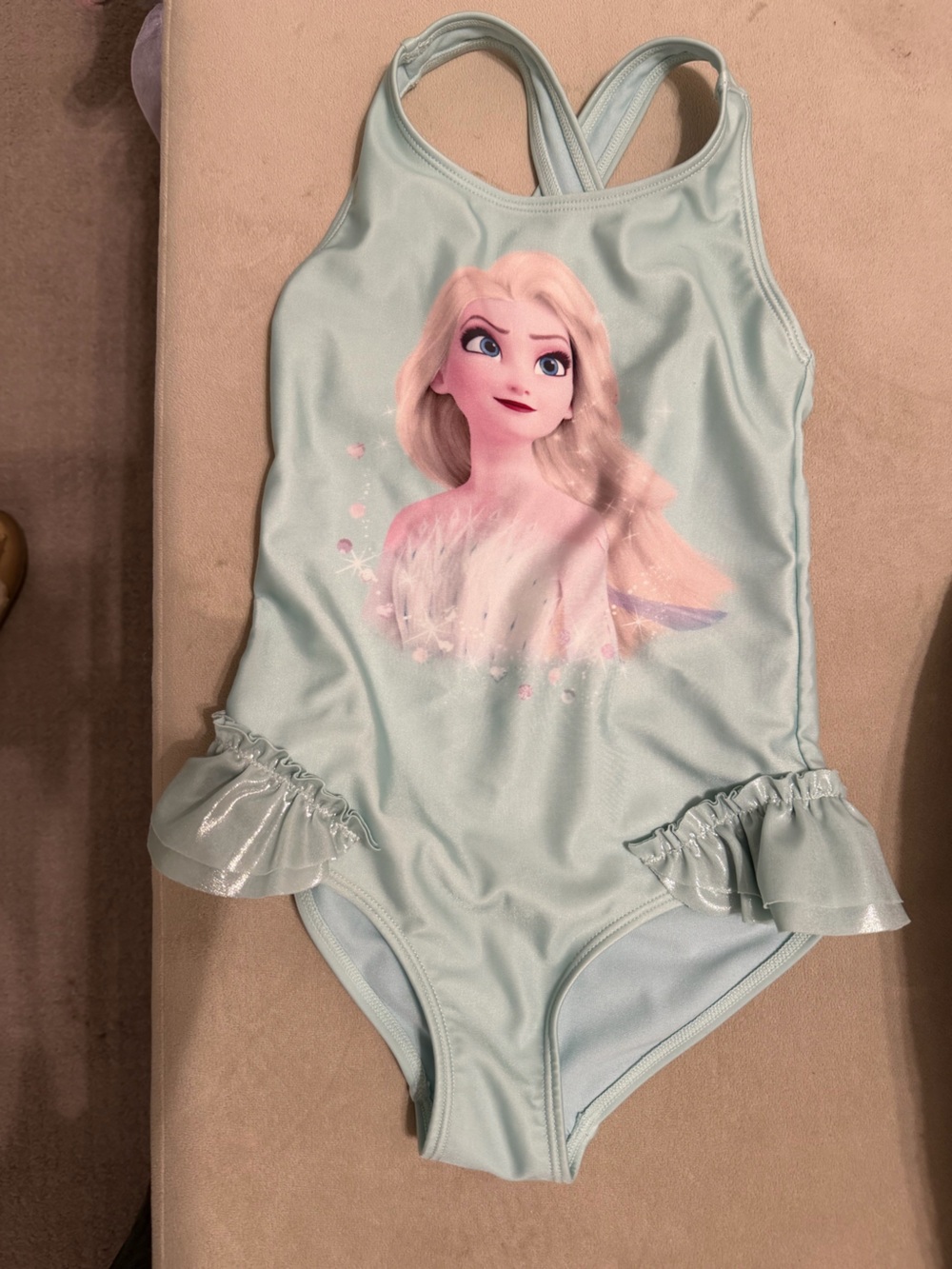 H&M Light Blue Elsa Graphic Girls' Costume Swimsuit